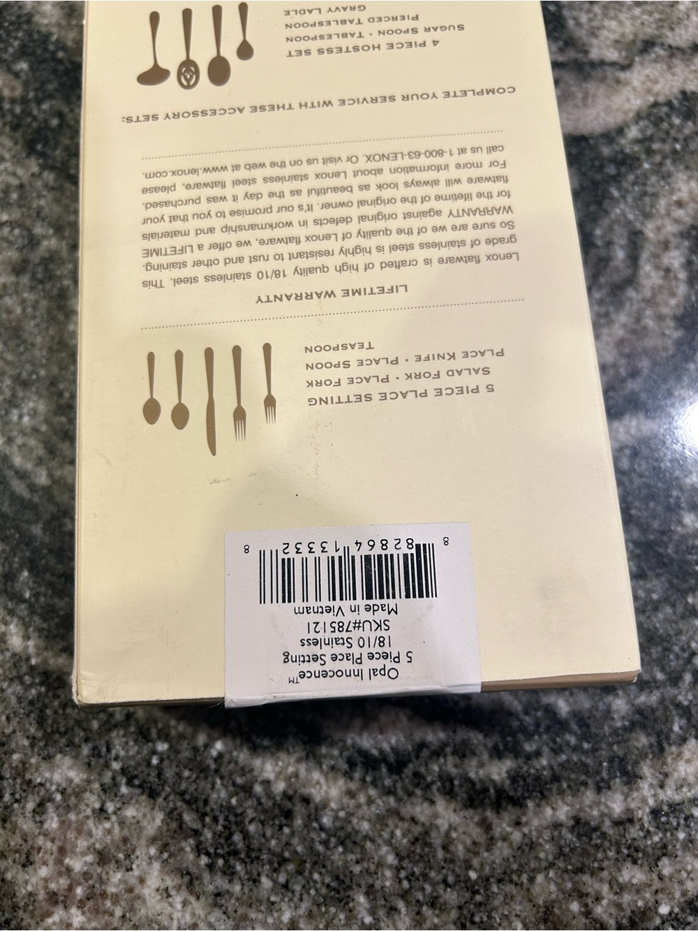 Lenox 5-Piece Place Setting Flatware - new unopened with seal - Picture 4 of 5